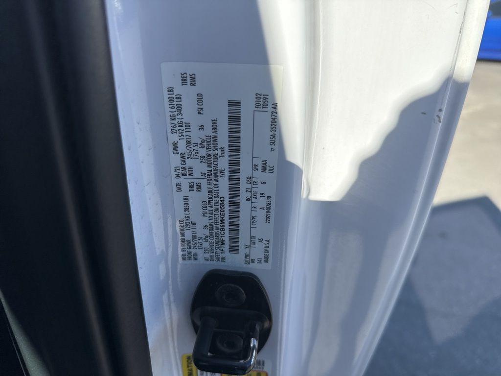 used 2021 Ford F-150 car, priced at $18,500