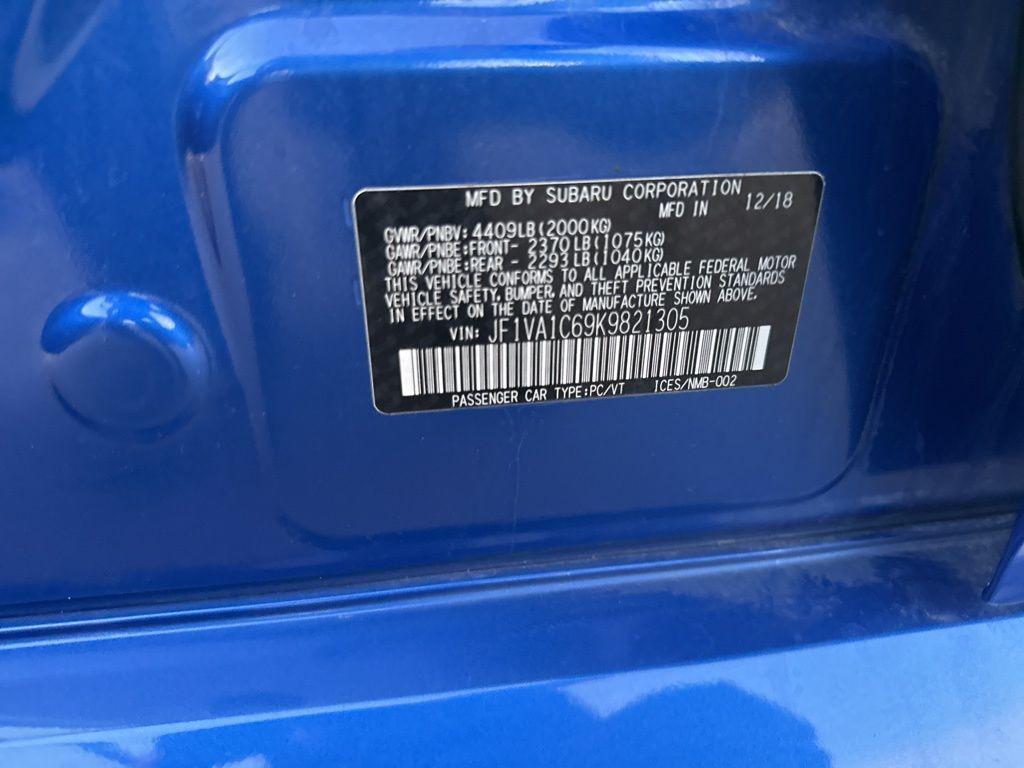 used 2019 Subaru WRX car, priced at $18,000