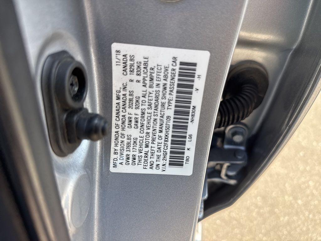 used 2019 Honda Civic car, priced at $15,500