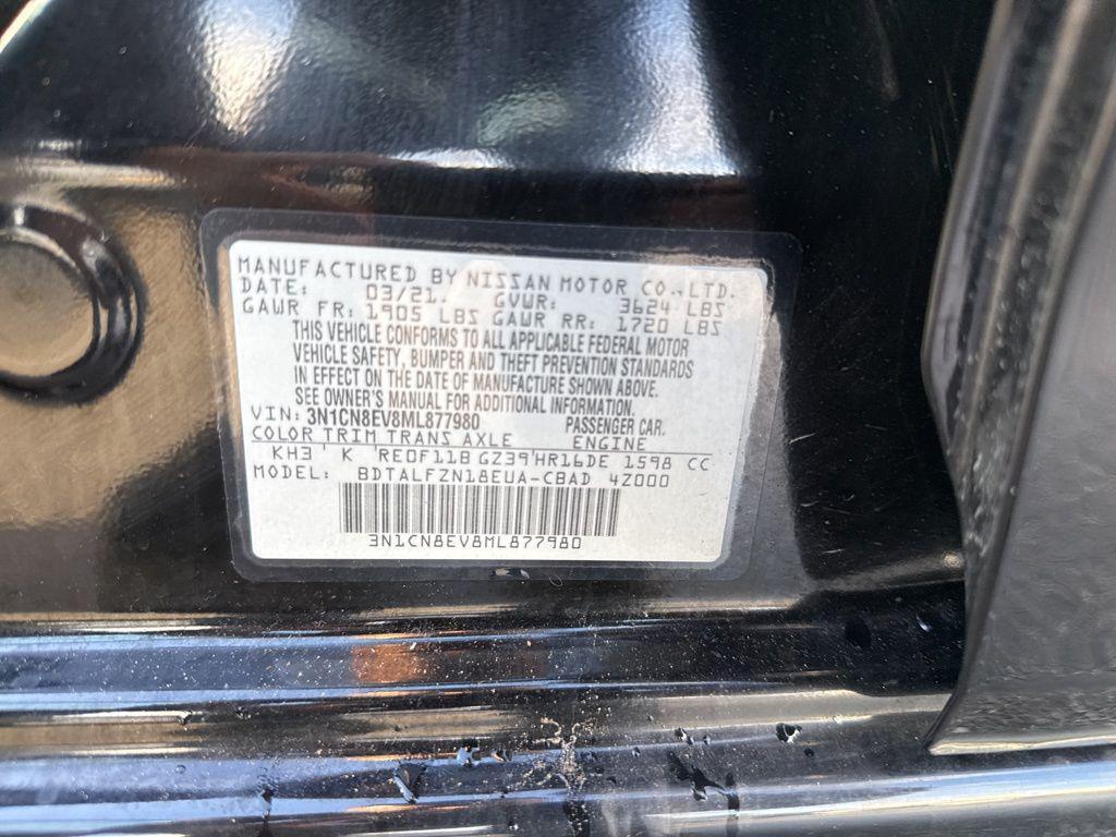 used 2021 Nissan Versa car, priced at $13,500