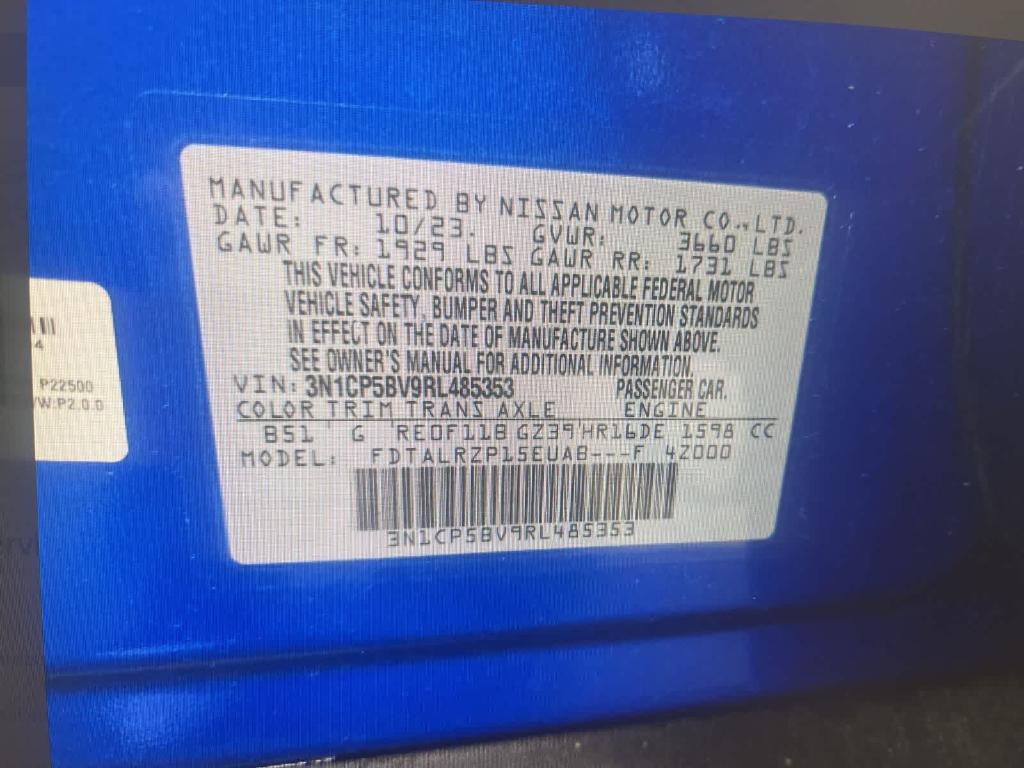 used 2024 Nissan Kicks car, priced at $19,000