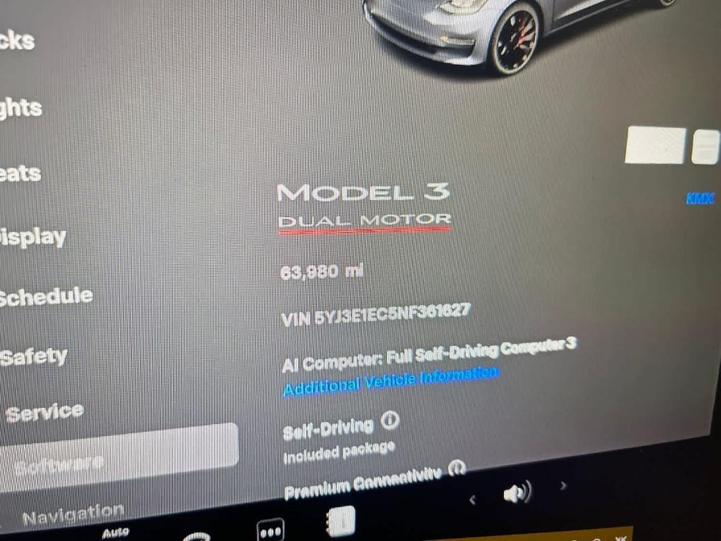 used 2022 Tesla Model 3 car, priced at $29,799