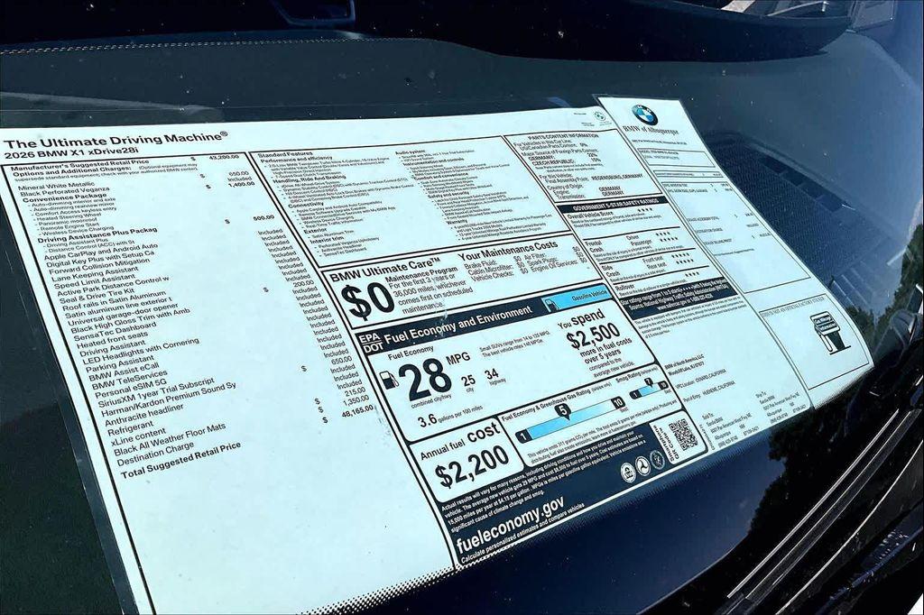 new 2026 BMW X1 car, priced at $48,165