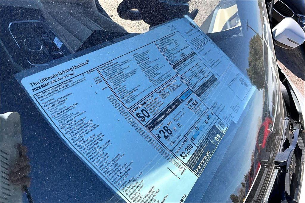 new 2026 BMW 230 car, priced at $48,060