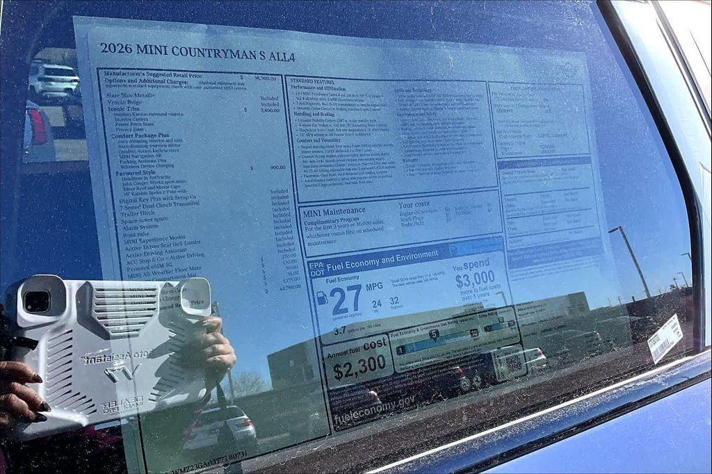 new 2026 MINI Countryman car, priced at $44,760