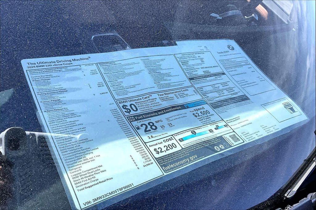 new 2026 BMW 230 car, priced at $54,060