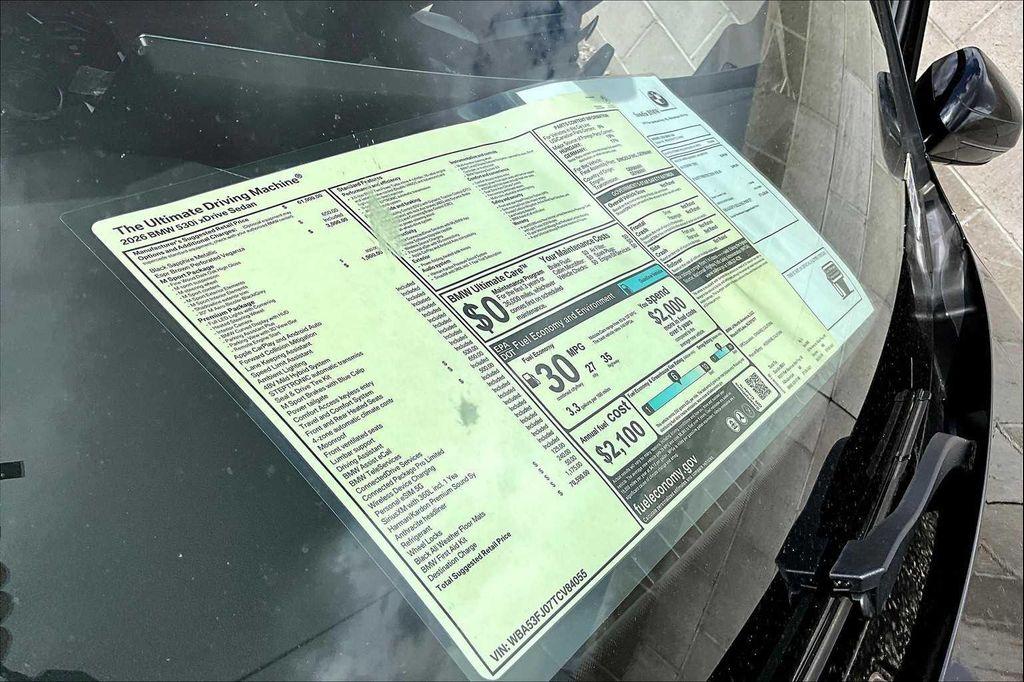 new 2026 BMW 530 car, priced at $70,590