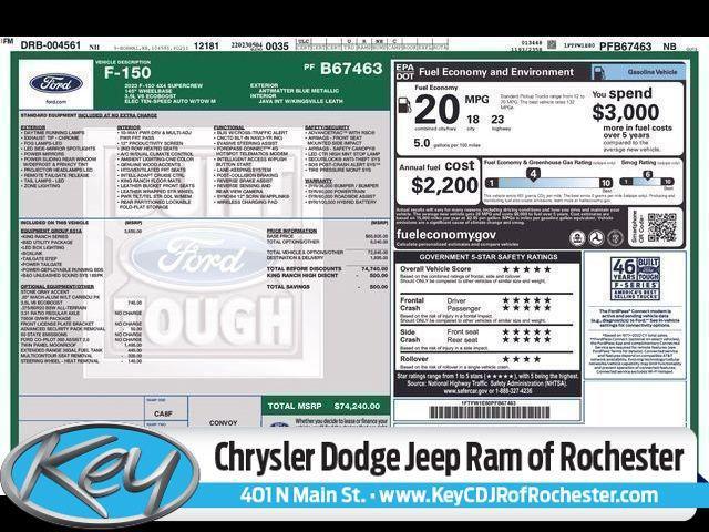 used 2023 Ford F-150 car, priced at $52,495