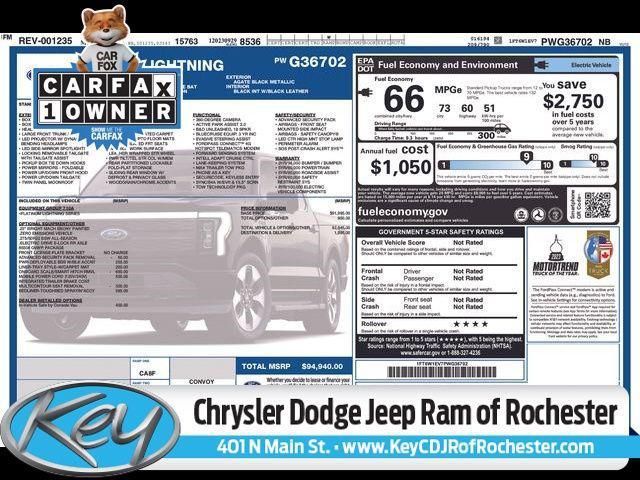 used 2023 Ford F-150 Lightning car, priced at $48,999