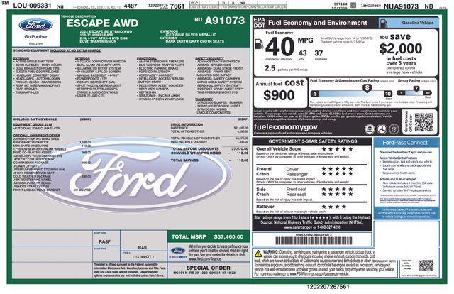 used 2022 Ford Escape car, priced at $16,995
