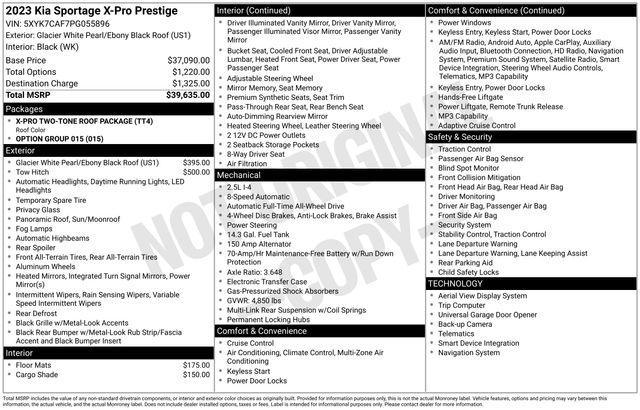 used 2023 Kia Sportage car, priced at $27,995