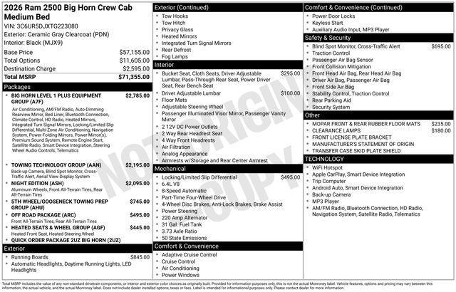 used 2026 Ram 2500 car, priced at $58,995