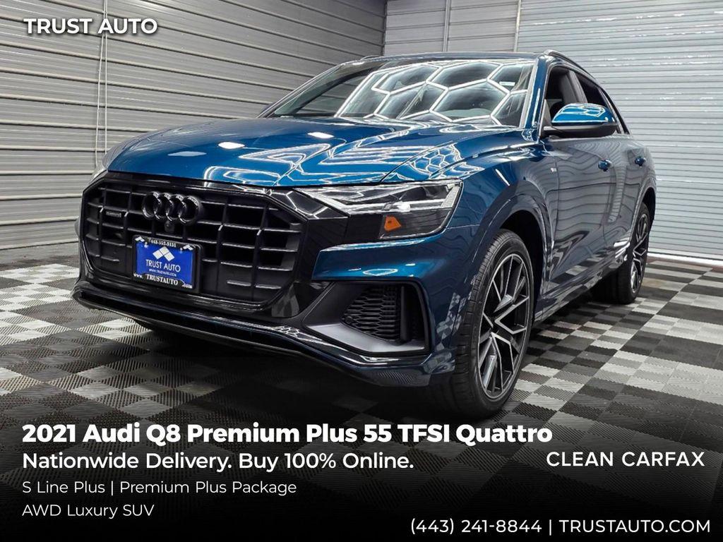 used 2021 Audi Q8 car, priced at $41,295