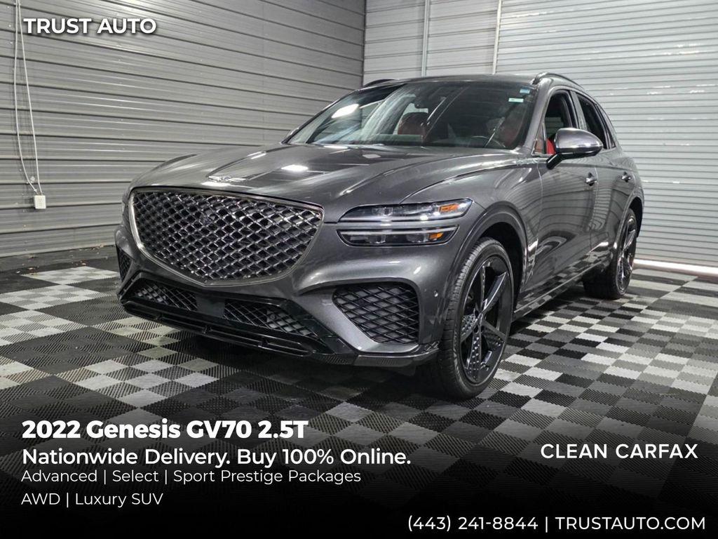 used 2022 Genesis GV70 car, priced at $34,395