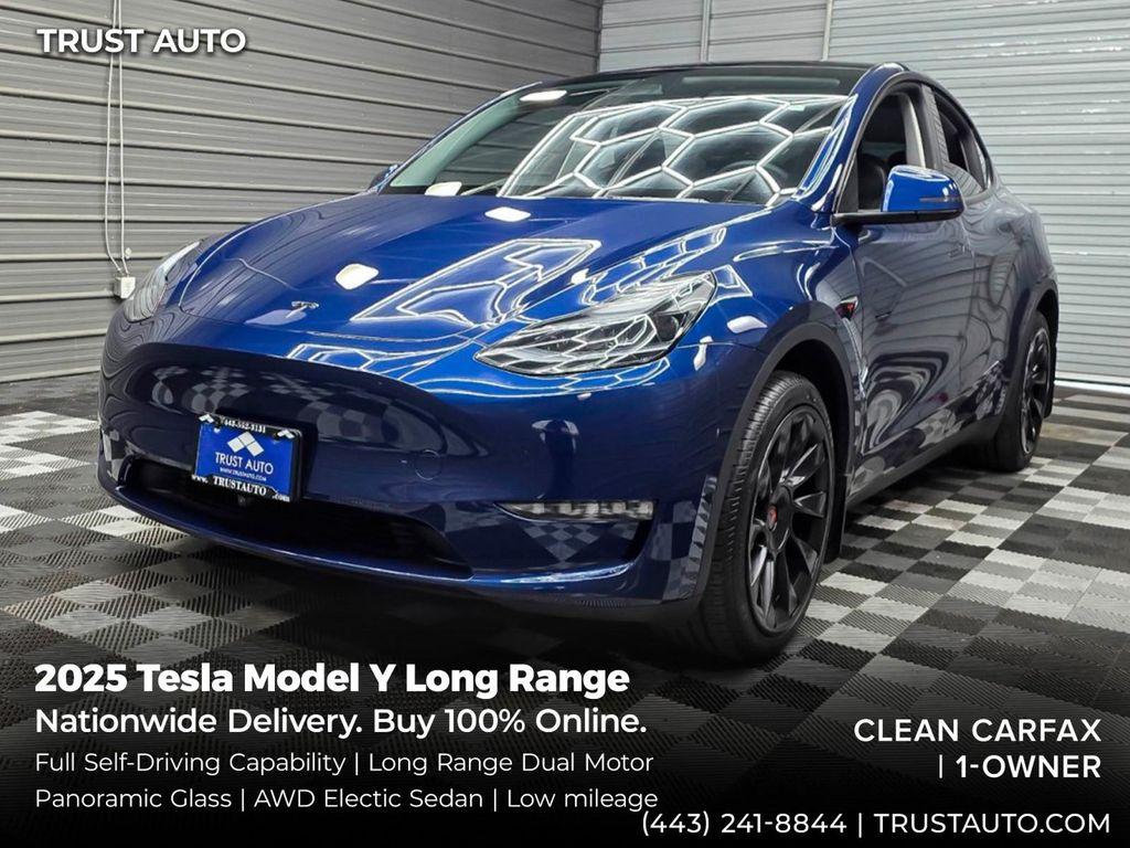 used 2025 Tesla Model Y car, priced at $43,595