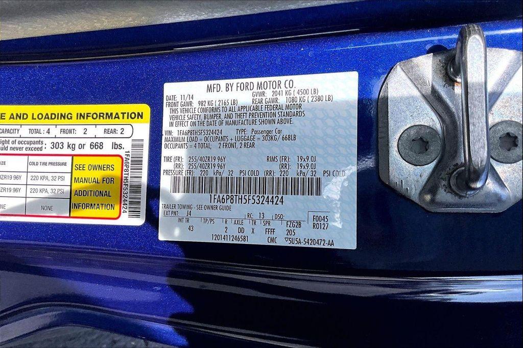 used 2015 Ford Mustang car, priced at $12,872