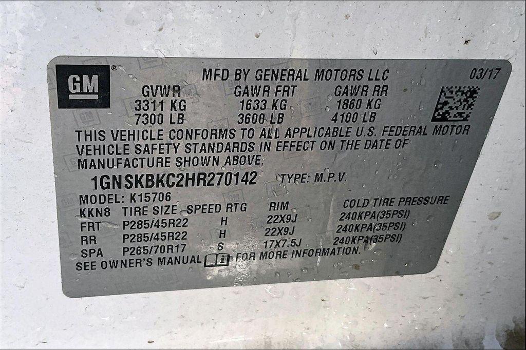 used 2017 Chevrolet Tahoe car, priced at $21,653