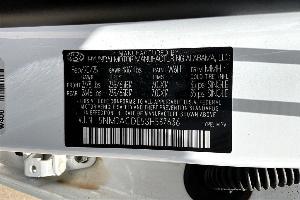 new 2025 Hyundai Tucson car, priced at $27,865