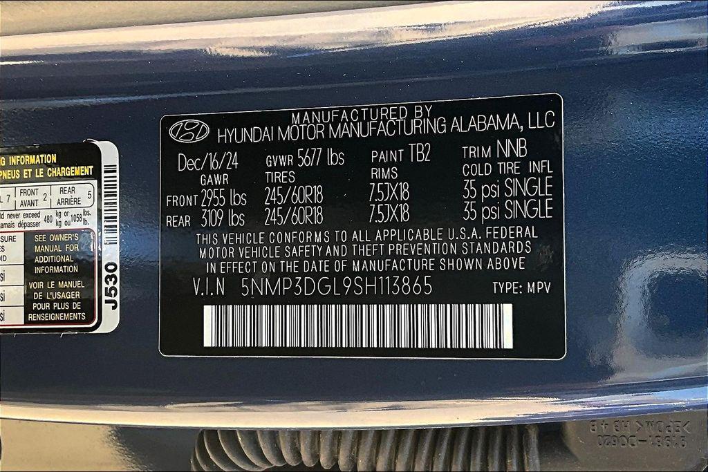 new 2025 Hyundai Santa Fe car, priced at $36,020