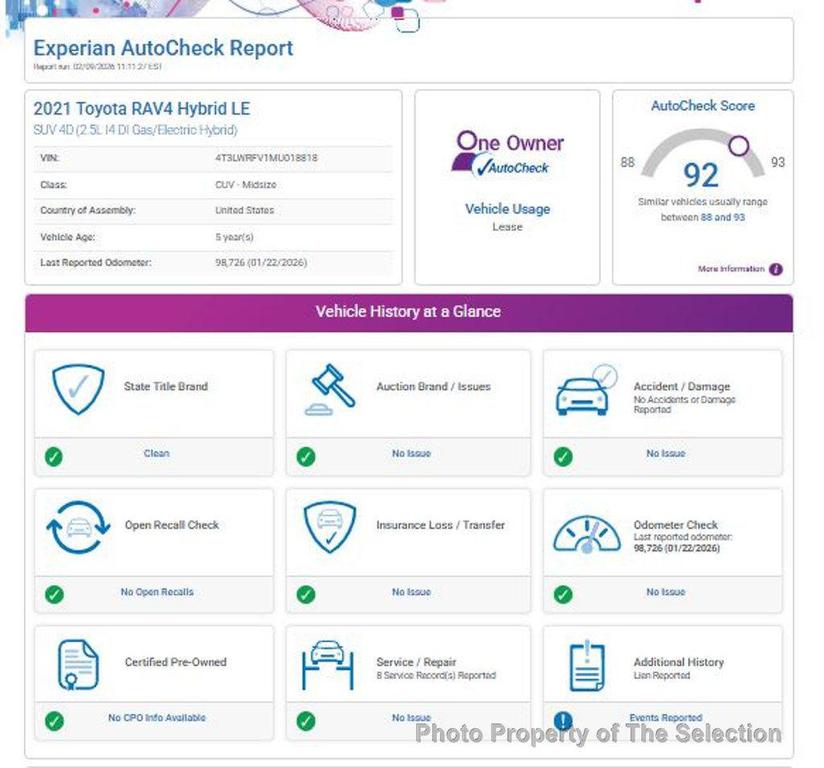 used 2021 Toyota RAV4 Hybrid car, priced at $21,900