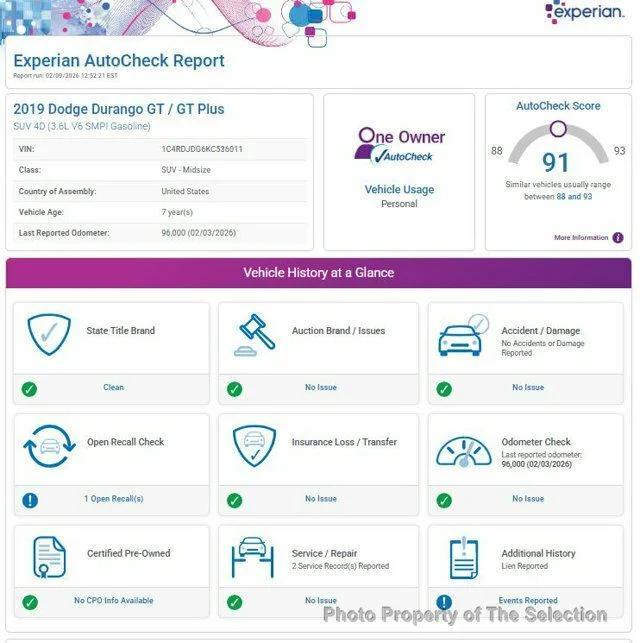 used 2019 Dodge Durango car, priced at $18,400