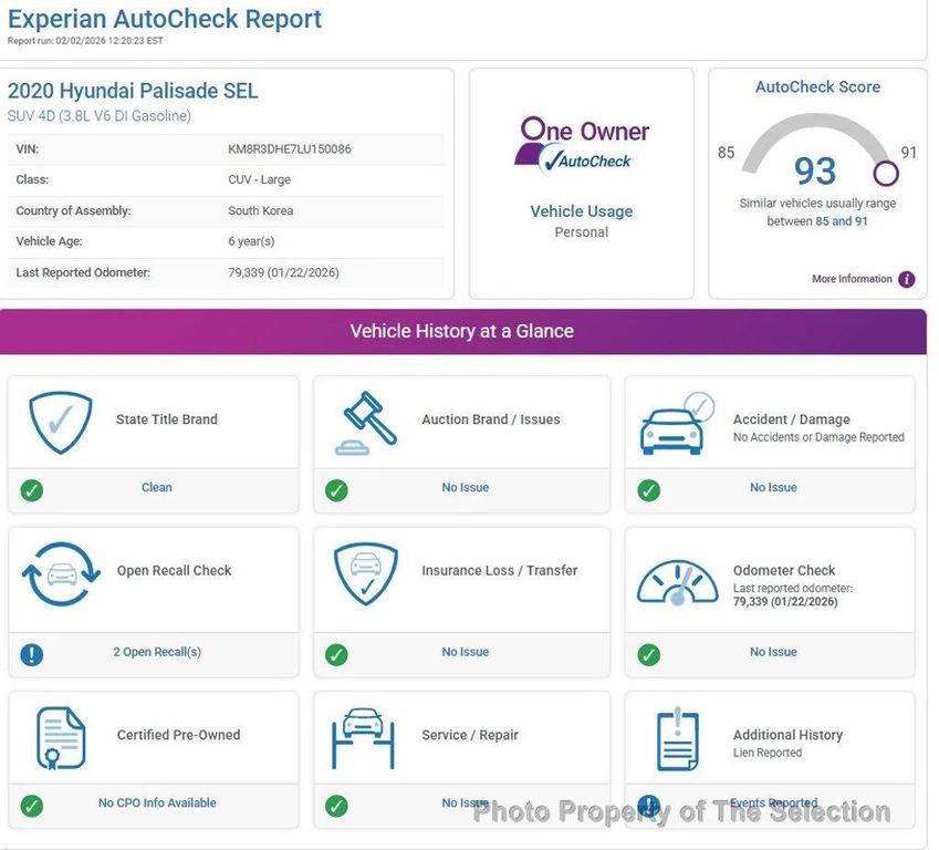 used 2020 Hyundai Palisade car, priced at $21,400