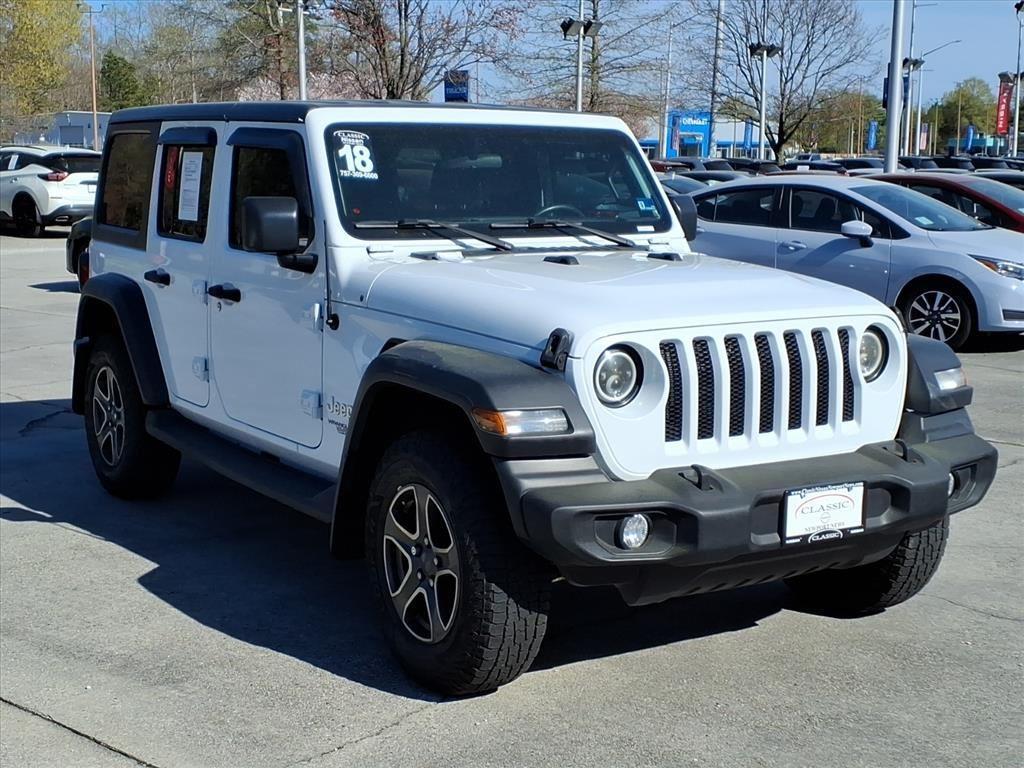 used 2018 Jeep Wrangler Unlimited car, priced at $21,669