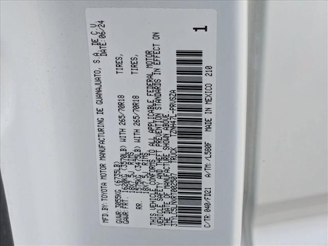 used 2024 Toyota Tacoma car, priced at $42,217