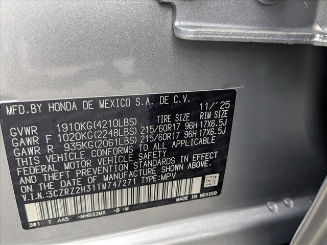 new 2026 Honda HR-V car, priced at $26,619