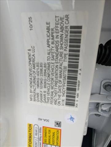 new 2025 Honda Accord car, priced at $32,210