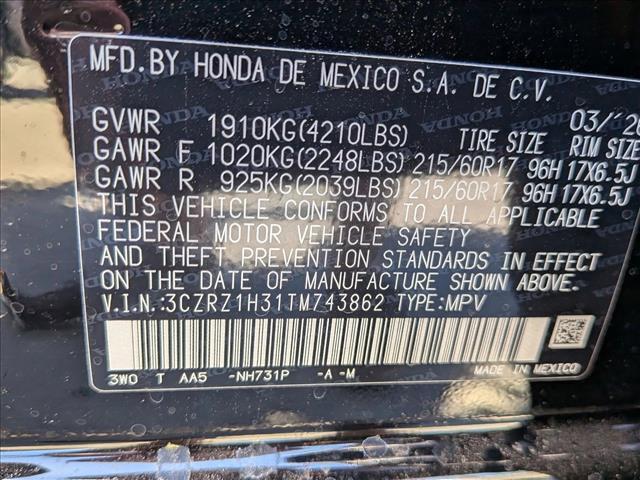 new 2026 Honda HR-V car, priced at $25,464