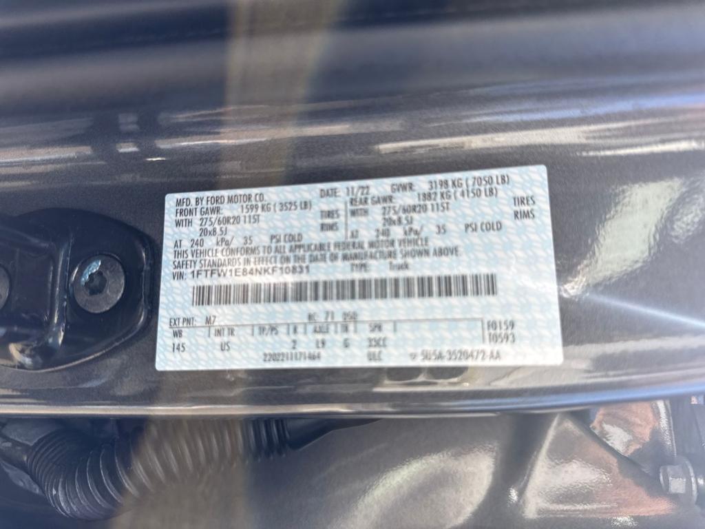 used 2022 Ford F-150 car, priced at $37,500