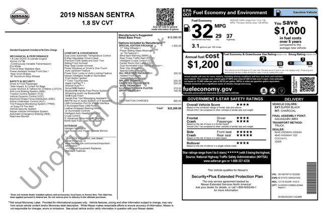 used 2019 Nissan Sentra car, priced at $8,600