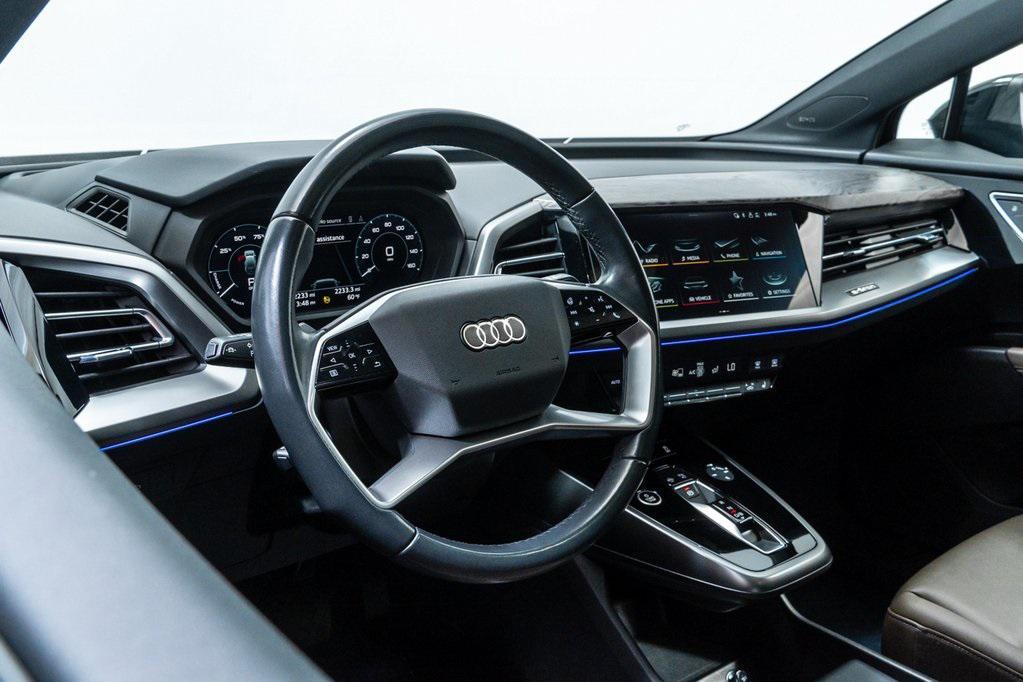 used 2024 Audi Q4 e-tron car, priced at $34,991