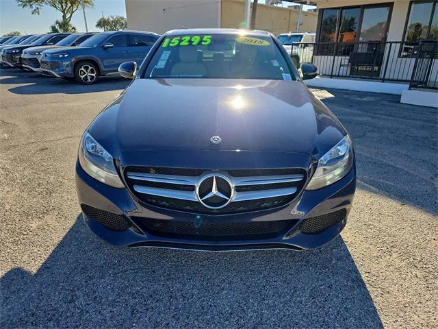 used 2018 Mercedes-Benz C-Class car, priced at $15,295