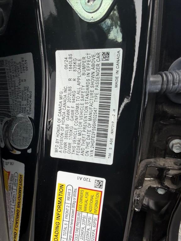 used 2025 Honda Civic car, priced at $24,813