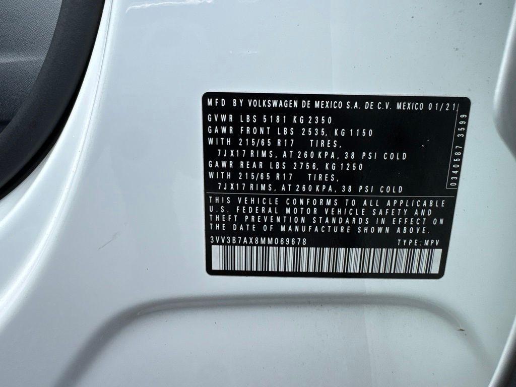 used 2021 Volkswagen Tiguan car, priced at $20,497