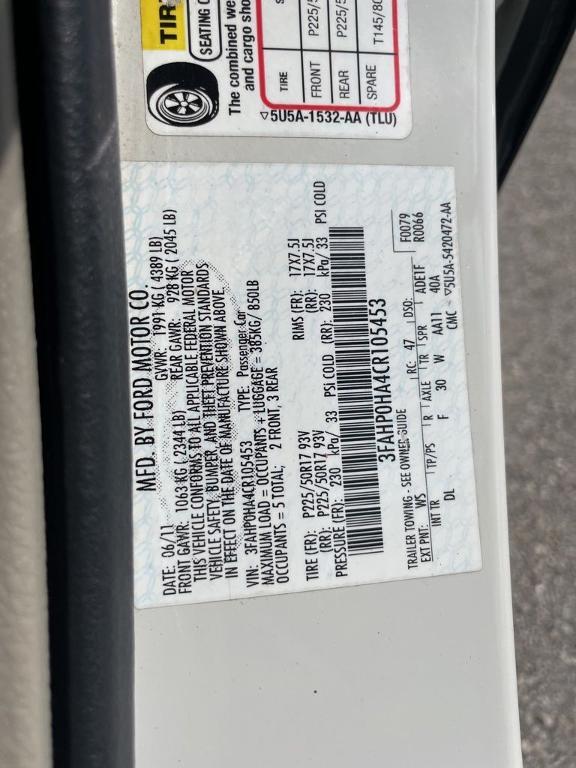 used 2012 Ford Fusion car, priced at $8,925