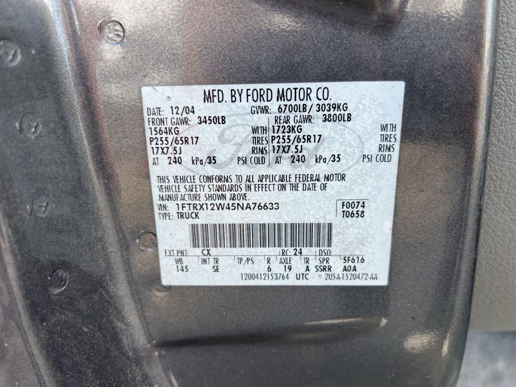 used 2005 Ford F-150 car, priced at $3,999