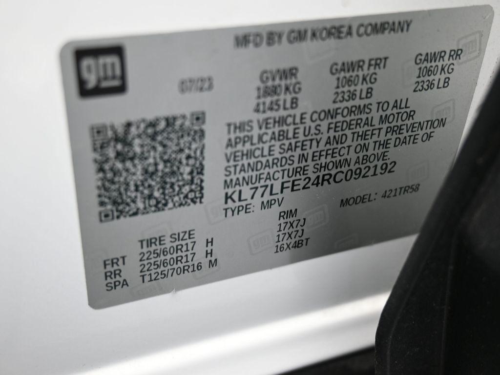 used 2024 Chevrolet Trax car, priced at $19,997