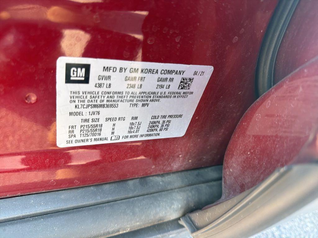 used 2021 Chevrolet Trax car, priced at $10,497