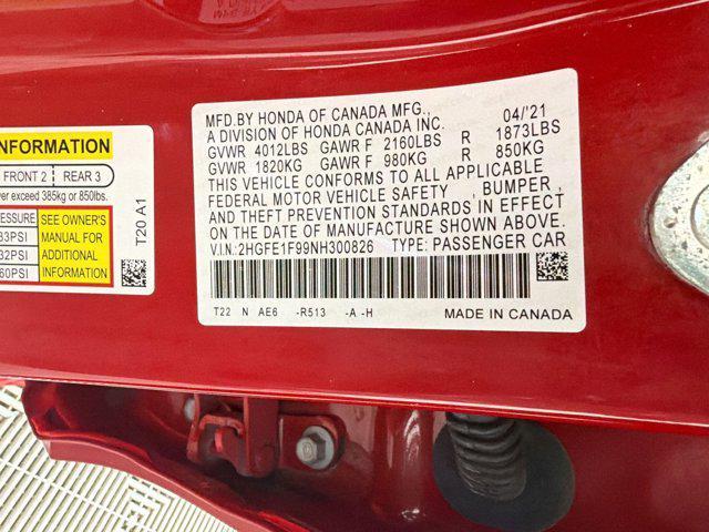 used 2022 Honda Civic car, priced at $23,998