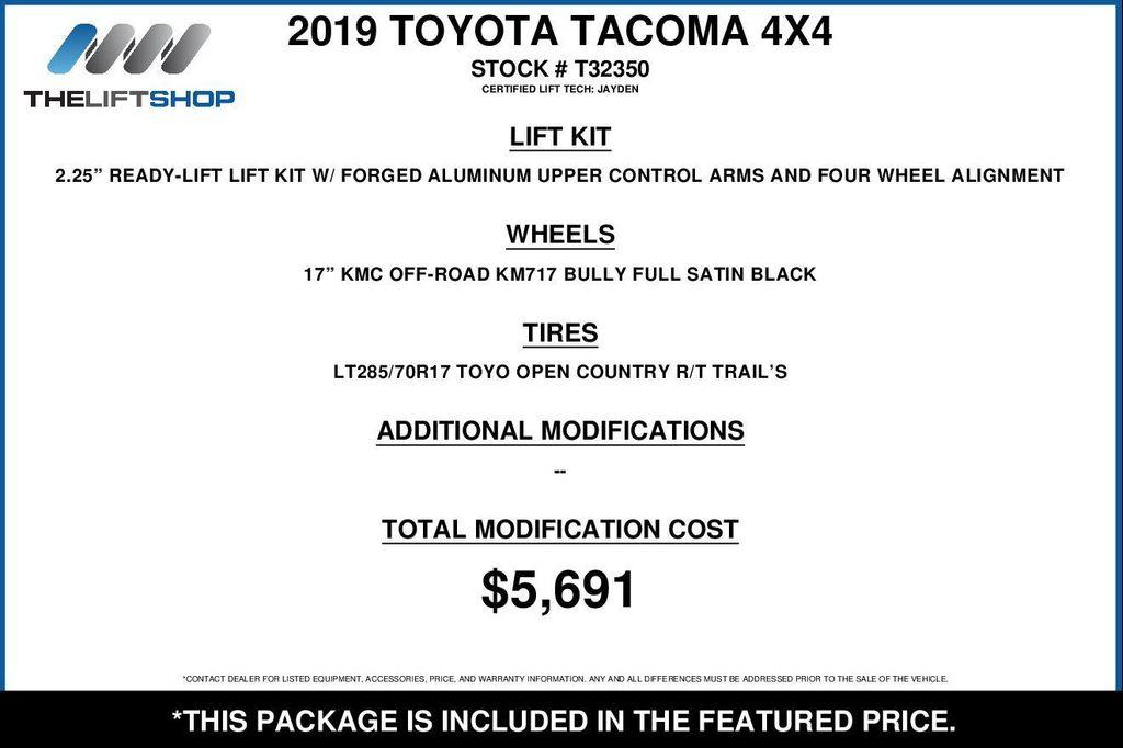 used 2019 Toyota Tacoma car, priced at $43,681