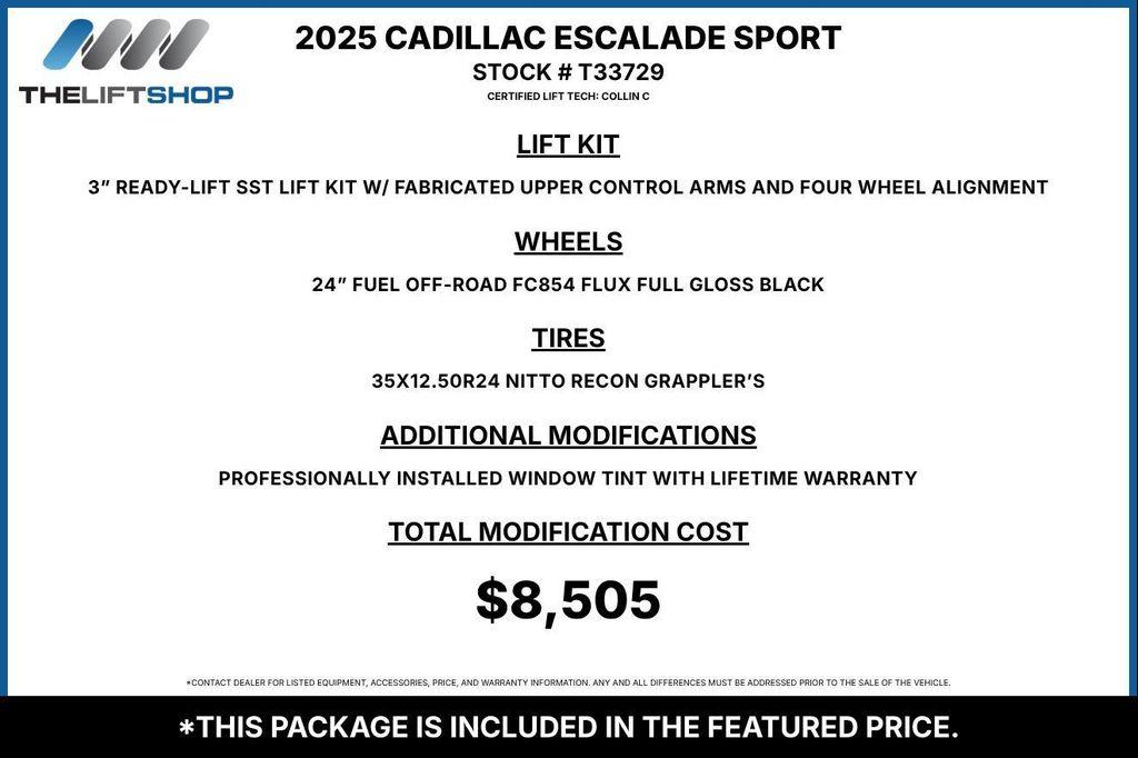 used 2025 Cadillac Escalade car, priced at $117,990