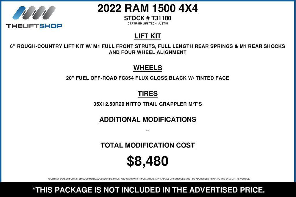 used 2022 Ram 1500 car, priced at $40,490