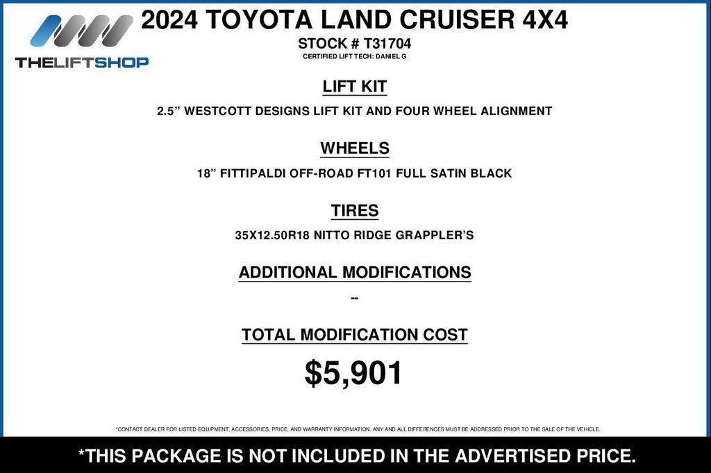 used 2024 Toyota Land Cruiser car, priced at $72,990
