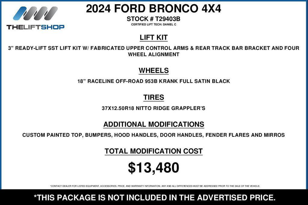 used 2024 Ford Bronco car, priced at $59,490