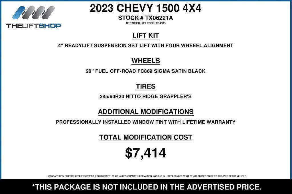 used 2023 Chevrolet Silverado 1500 car, priced at $48,990