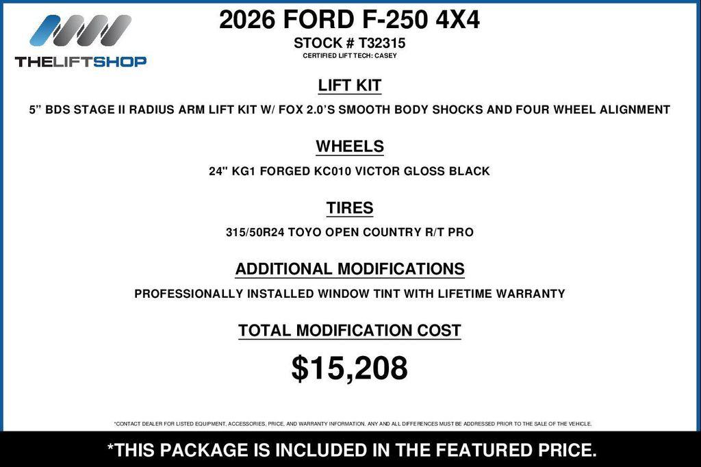 used 2026 Ford F-250 car, priced at $104,998