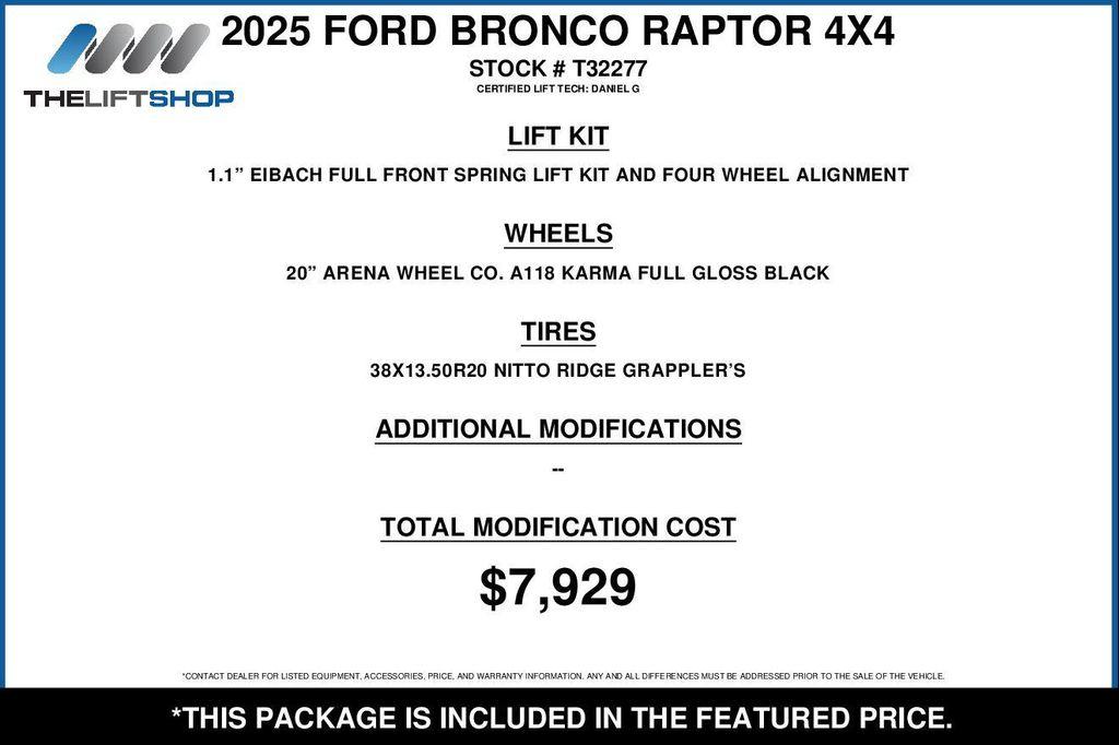 used 2025 Ford Bronco car, priced at $94,919